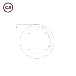 8 Holes - EXTRA LARGE Round Ceiling Canopy Kit - Rose One System - PROMO 36 8 Holes - EXTRA LARGE Round Ceiling Canopy Kit - Rose One System - PROMO -Home-Lamps 8 holes extra large round ceiling canopy kit rose one system promo 14