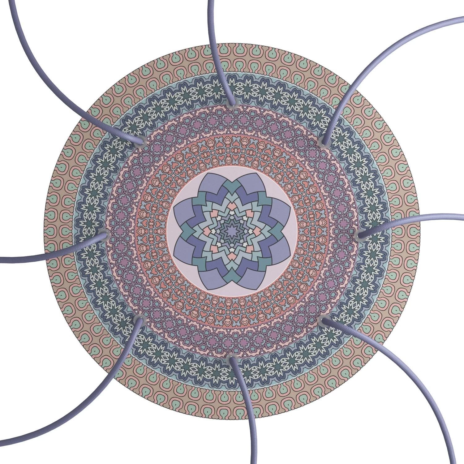 8 Holes - EXTRA LARGE Round Ceiling Canopy Kit - Rose One System - PROMO 18 8 Holes - EXTRA LARGE Round Ceiling Canopy Kit - Rose One System - PROMO - Image 16