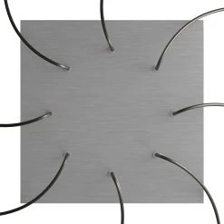 8 Holes - EXTRA LARGE Square Ceiling Canopy Kit - Rose One System -Home-Lamps 8 holes extra large square ceiling canopy kit rose one system 2