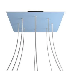 8 Holes - EXTRA LARGE Square Ceiling Canopy Kit - Rose One System -Home-Lamps 8 holes extra large square ceiling canopy kit rose one system 7