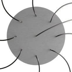 9 Holes - EXTRA LARGE Round Ceiling Canopy Kit - Rose One System -Home-Lamps 9 holes extra large round ceiling canopy kit rose one system 10