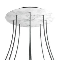 9 Holes - EXTRA LARGE Round Ceiling Canopy Kit - Rose One System -Home-Lamps 9 holes extra large round ceiling canopy kit rose one system 5