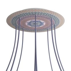 9 Holes - EXTRA LARGE Round Ceiling Canopy Kit - Rose One System - PROMO -Home-Lamps 9 holes extra large round ceiling canopy kit rose one system promo 13