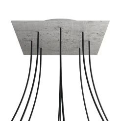 9 Holes - EXTRA LARGE Square Ceiling Canopy Kit - Rose One System -Home-Lamps 9 holes extra large square ceiling canopy kit rose one system 13