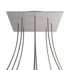 9 Holes - EXTRA LARGE Square Ceiling Canopy Kit - Rose One System -Home-Lamps 9 holes extra large square ceiling canopy kit rose one system 17