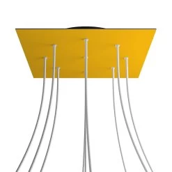 9 Holes - EXTRA LARGE Square Ceiling Canopy Kit - Rose One System -Home-Lamps 9 holes extra large square ceiling canopy kit rose one system 18