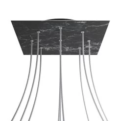 9 Holes - EXTRA LARGE Square Ceiling Canopy Kit - Rose One System -Home-Lamps 9 holes extra large square ceiling canopy kit rose one system 5