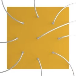 9 Holes - EXTRA LARGE Square Ceiling Canopy Kit - Rose One System -Home-Lamps 9 holes extra large square ceiling canopy kit rose one system 7