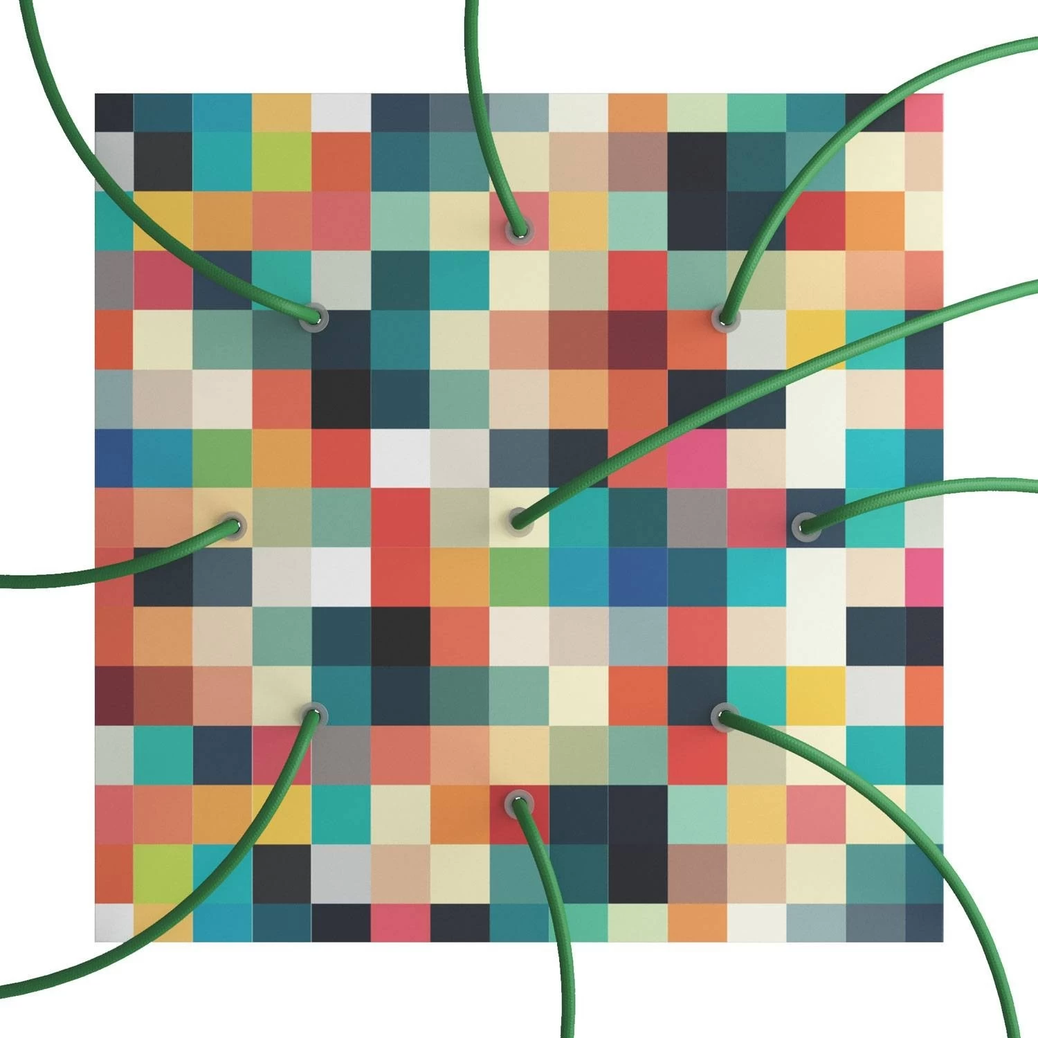 9 Holes - EXTRA LARGE Square Ceiling Canopy Kit - Rose One System - PROMO 3 9 Holes - EXTRA LARGE Square Ceiling Canopy Kit - Rose One System - PROMO