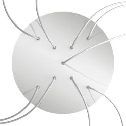 9 X-Shaped Holes - EXTRA LARGE Round Ceiling Canopy Kit - Rose One System -Home-Lamps 9 x shaped holes extra large round ceiling canopy kit rose one system 12