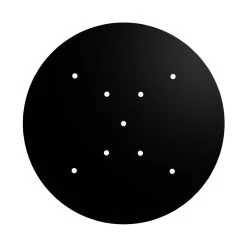 9 X-Shaped Holes - EXTRA LARGE Round Ceiling Canopy Kit - Rose One System -Home-Lamps 9 x shaped holes extra large round ceiling canopy kit rose one system 17