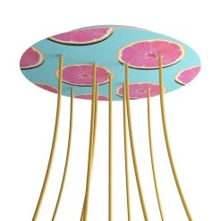 9 X-Shaped Holes - EXTRA LARGE Round Ceiling Canopy Kit - Rose One System - PROMO -Home-Lamps 9 x shaped holes extra large round ceiling canopy kit rose one system promo 18