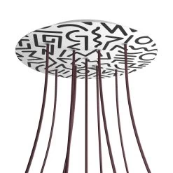 9 X-Shaped Holes - EXTRA LARGE Round Ceiling Canopy Kit - Rose One System - PROMO -Home-Lamps 9 x shaped holes extra large round ceiling canopy kit rose one system promo 4