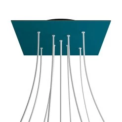 9 X-shaped Holes - EXTRA LARGE Square Ceiling Canopy Kit - Rose One System -Home-Lamps 9 x shaped holes extra large square ceiling canopy kit rose one system 10