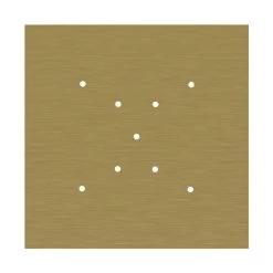 9 X-shaped Holes - EXTRA LARGE Square Ceiling Canopy Kit - Rose One System -Home-Lamps 9 x shaped holes extra large square ceiling canopy kit rose one system 12