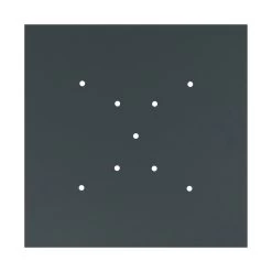 9 X-shaped Holes - EXTRA LARGE Square Ceiling Canopy Kit - Rose One System -Home-Lamps 9 x shaped holes extra large square ceiling canopy kit rose one system 18