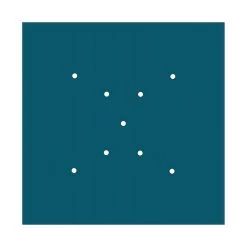 9 X-shaped Holes - EXTRA LARGE Square Ceiling Canopy Kit - Rose One System -Home-Lamps 9 x shaped holes extra large square ceiling canopy kit rose one system 2