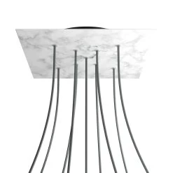 9 X-shaped Holes - EXTRA LARGE Square Ceiling Canopy Kit - Rose One System -Home-Lamps 9 x shaped holes extra large square ceiling canopy kit rose one system 3