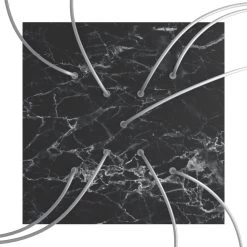 9 X-shaped Holes - EXTRA LARGE Square Ceiling Canopy Kit - Rose One System -Home-Lamps 9 x shaped holes extra large square ceiling canopy kit rose one system 5