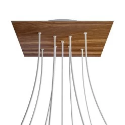 9 X-shaped Holes - EXTRA LARGE Square Ceiling Canopy Kit - Rose One System -Home-Lamps 9 x shaped holes extra large square ceiling canopy kit rose one system 6