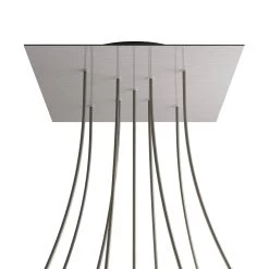 9 X-shaped Holes - EXTRA LARGE Square Ceiling Canopy Kit - Rose One System -Home-Lamps 9 x shaped holes extra large square ceiling canopy kit rose one system 7