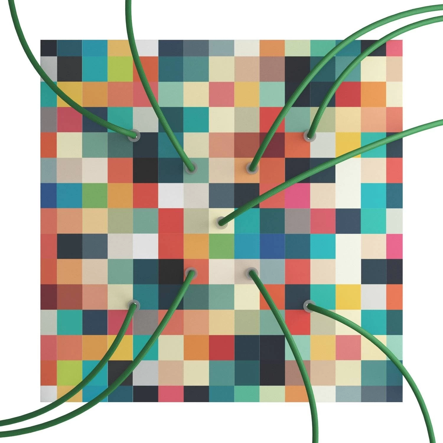 9 X-shaped Holes - EXTRA LARGE Square Ceiling Canopy Kit - Rose One System - PROMO 15 9 X-shaped Holes - EXTRA LARGE Square Ceiling Canopy Kit - Rose One System - PROMO - Image 13