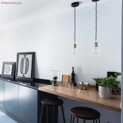 Wooden Ceiling Canopy Kit - For Pendant Light Cable -Home-Lamps Wooden ceiling canopy kit for pendant light cable 8