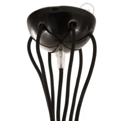 Black Ceramic Spider, Multiple Suspension With 6-7 Pendant, RM04 Black Cable -Home-Lamps black ceramic spider multiple suspension with 6 7 pendant rm04 black cable 2