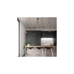 Black Ceramic Spider, Multiple Suspension With 6-7 Pendant, RM04 Black Cable -Home-Lamps black ceramic spider multiple suspension with 6 7 pendant rm04 black cable 3