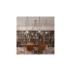 Black Ceramic Spider, Multiple Suspension With 6-7 Pendant, RM04 Black Cable -Home-Lamps black ceramic spider multiple suspension with 6 7 pendant rm04 black cable 5