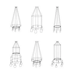 Cage Circle - Structure For Lamps -Home-Lamps cage circle structure for lamps 19