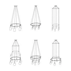 Cage Circle - Structure For Lamps