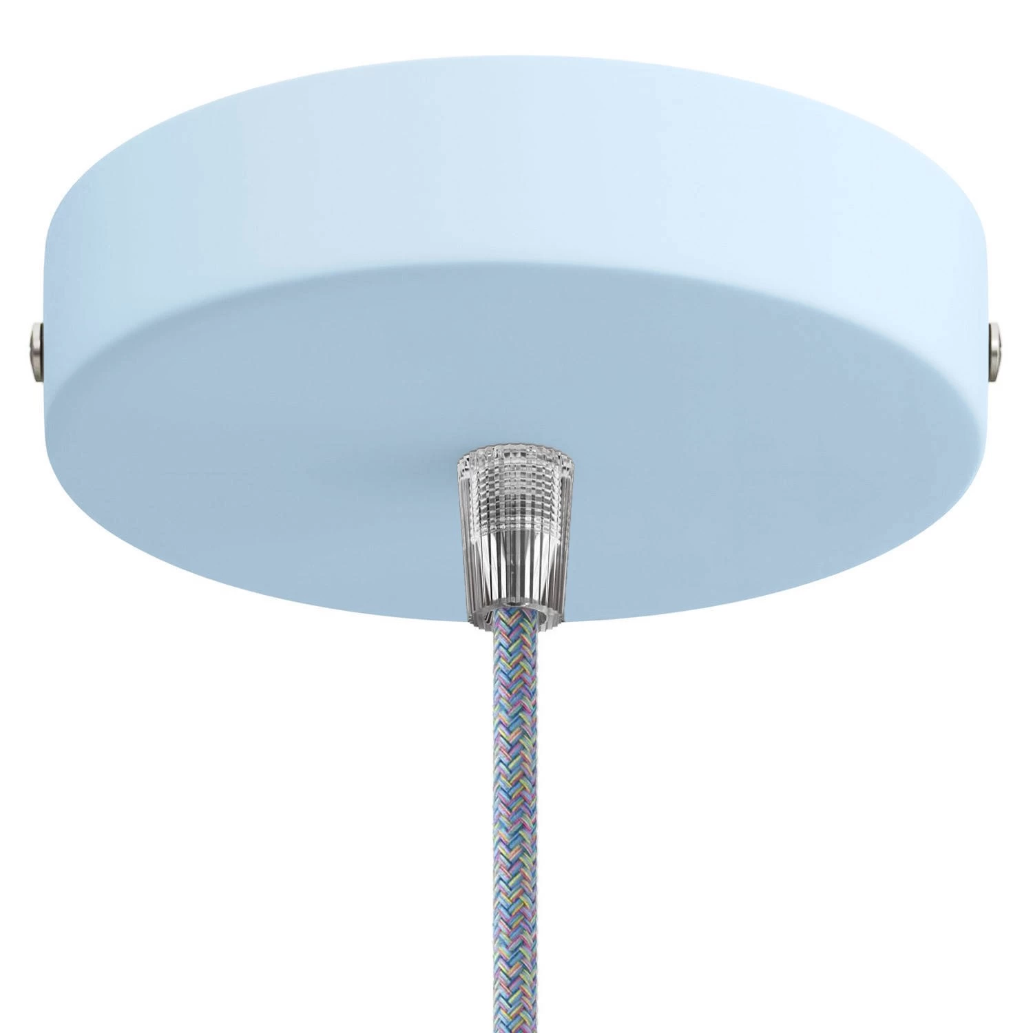 Classic 1-hole Round Metal Ceiling Canopy Kit 3 Classic 1-hole Round Metal Ceiling Canopy Kit