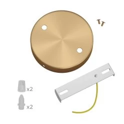 Classic 2-hole Round Metal Ceiling Canopy Kit -Home-Lamps classic 2 hole round metal ceiling canopy kit 13