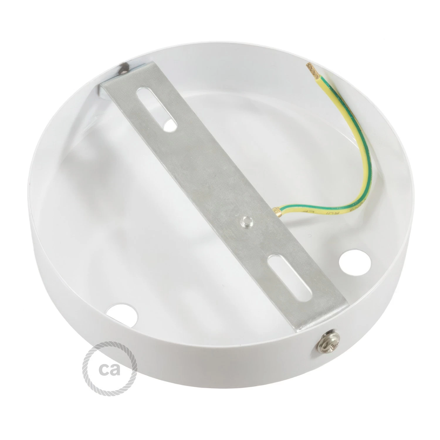 Classic 3-hole Round Metal Ceiling Canopy Kit 6 Classic 3-hole Round Metal Ceiling Canopy Kit - Image 4