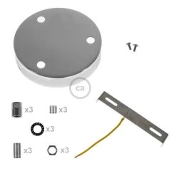 Classic 3-hole Round Metal Ceiling Canopy Kit 27 Classic 3-hole Round Metal Ceiling Canopy Kit -Home-Lamps classic 3 hole round metal ceiling canopy kit 5