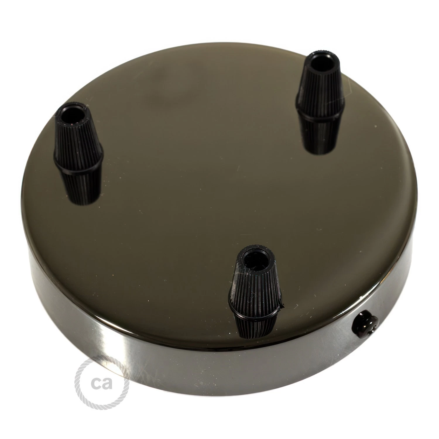 Classic 3-hole Round Metal Ceiling Canopy Kit 3 Classic 3-hole Round Metal Ceiling Canopy Kit