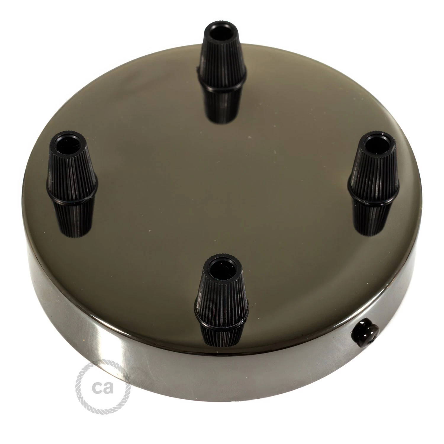 Classic 4-hole Round Metal Ceiling Canopy Kit 4 Classic 4-hole Round Metal Ceiling Canopy Kit - Image 2