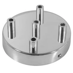 Classic 5-hole Round Metal Ceiling Canopy Kit -Home-Lamps classic 5 hole round metal ceiling canopy kit 16