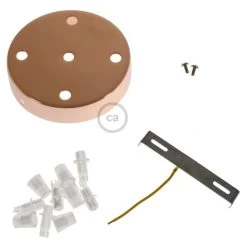 Classic 5-hole Round Metal Ceiling Canopy Kit -Home-Lamps classic 5 hole round metal ceiling canopy kit 18