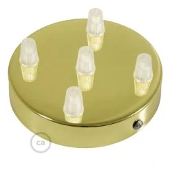 Classic 5-hole Round Metal Ceiling Canopy Kit -Home-Lamps classic 5 hole round metal ceiling canopy kit 8