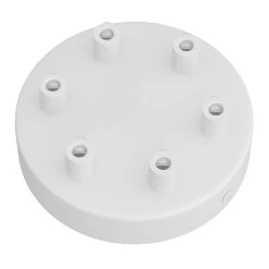 Classic 6-hole Round Metal Ceiling Canopy Kit -Home-Lamps classic 6 hole round metal ceiling canopy kit 10