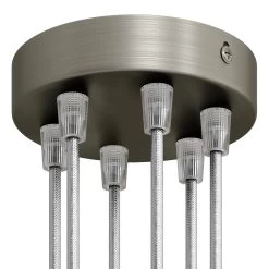 Classic 6-hole Round Metal Ceiling Canopy Kit -Home-Lamps classic 6 hole round metal ceiling canopy kit 11