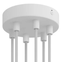 Classic 6-hole Round Metal Ceiling Canopy Kit -Home-Lamps classic 6 hole round metal ceiling canopy kit 3