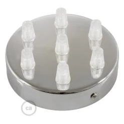 Classic 7-hole Round Metal Ceiling Canopy Kit -Home-Lamps classic 7 hole round metal ceiling canopy kit 8