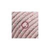 Cord-set - RD61 Natural & Pink Linen CrissCross Covered Round Cable -Home-Lamps cord set rd61 natural pink linen crisscross covered round cable