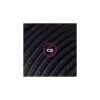 Cord-set - RL04 Black Glitter Covered Round Cable 2 Cord-set - RL04 Black Glitter Covered Round Cable -Home-Lamps cord set rl04 black glitter covered round cable