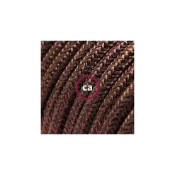Cord-set - RL13 Brown Glitter Covered Round Cable