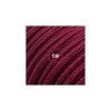 Cord-set - RM19 Burgundy Rayon Covered Round Cable -Home-Lamps cord set rm19 burgundy rayon covered round cable