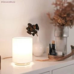 Cylinder Fabric Lampshade With E26 Fitting, 15cm Diameter H18cm - 100% Made In Italy -Home-Lamps cylinder fabric lampshade with e26 fitting 15cm diameter h18cm 100 made in italy 2